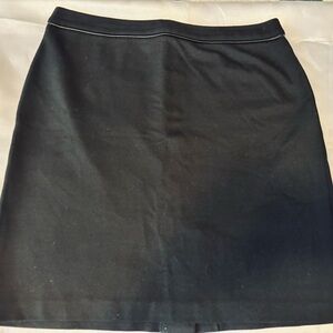 Talbots Elegant Black Ponte Knit Skirt